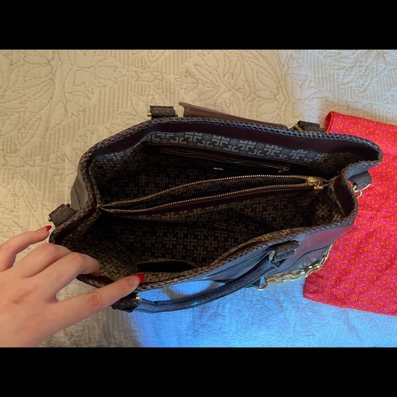 Tory Burch Rare brown lambskin leather handbag - Picture 13 of 17